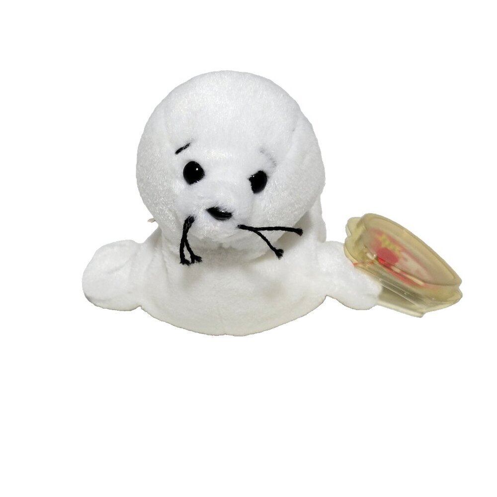 TY Beanie Baby Seamore The Seal NWT Retired 1993 Tag Protector